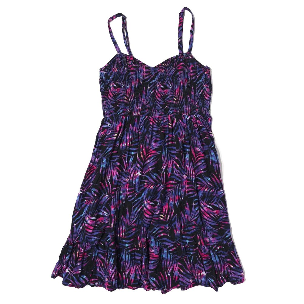 Torrid Purple Pink Floral Tropical Hawaiian Dress Women Size XL (Torrid Size 1) - Picture 2 of 8